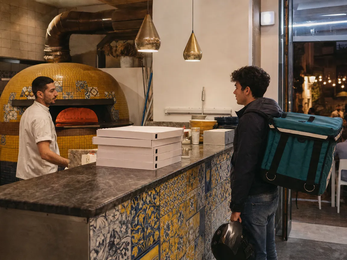 Cartoni pronti per il ritiro al banco